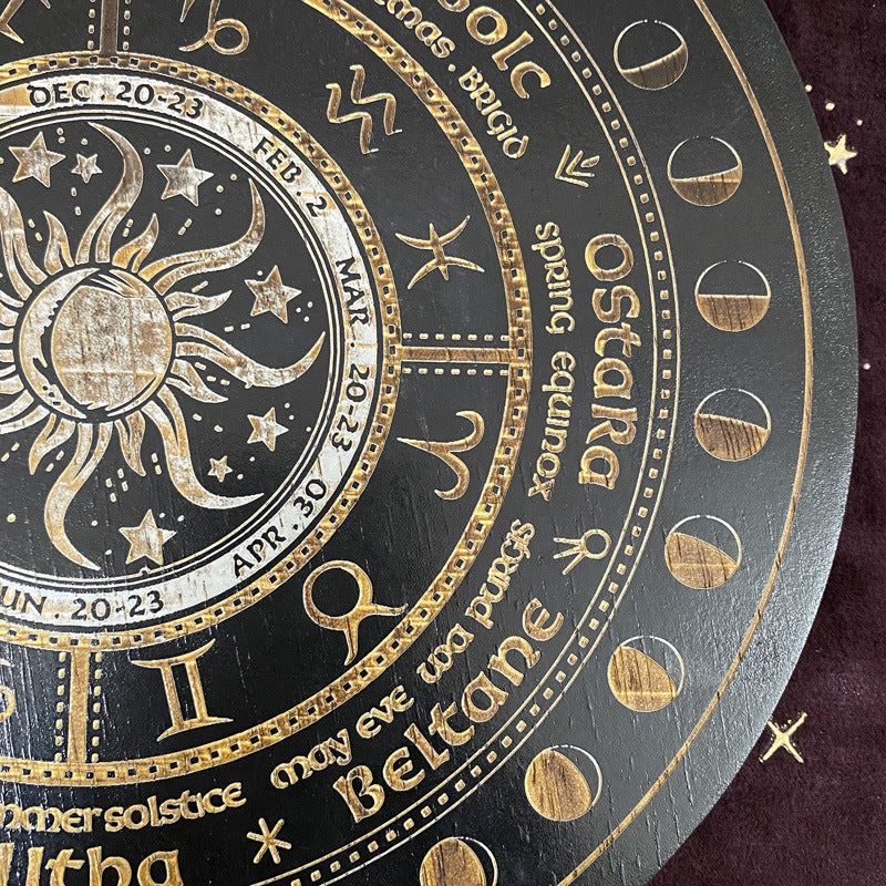 Astrolabe Altar Crystal Grid and Calendar