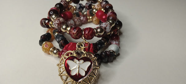 The Moth and The Flame Bracelet Stack