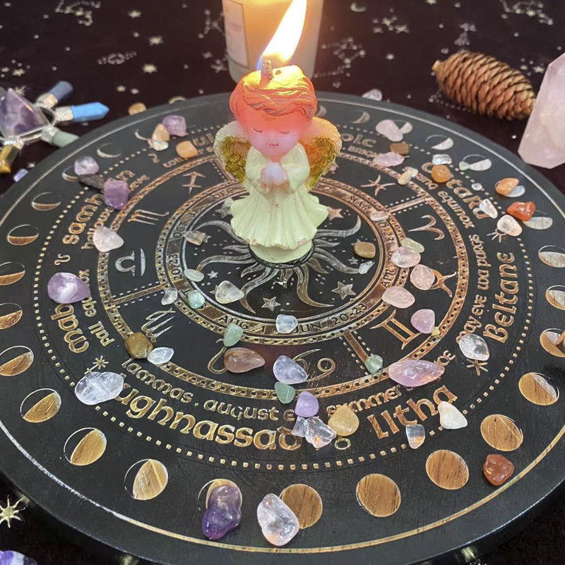 Astrolabe Altar Crystal Grid and Calendar