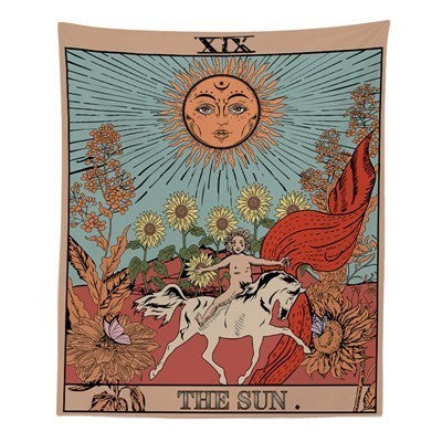 A Hand-painted Sun Goddess Divination Tapestry Hung On The Wall