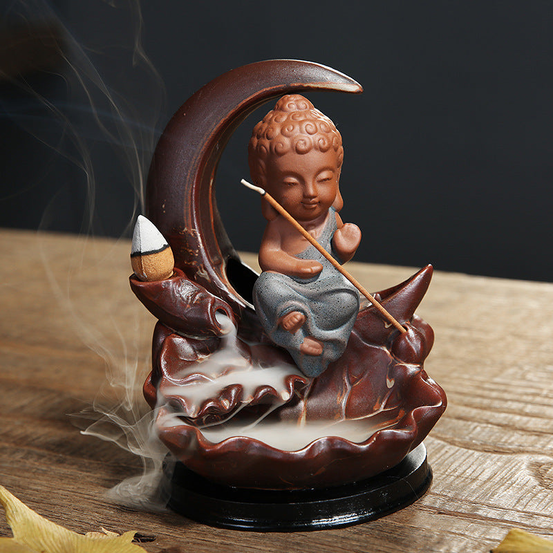 Tathagata (Enlightened One)  Incense Burner Agarwood