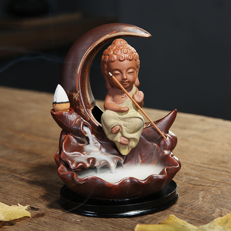 Tathagata (Enlightened One)  Incense Burner Agarwood