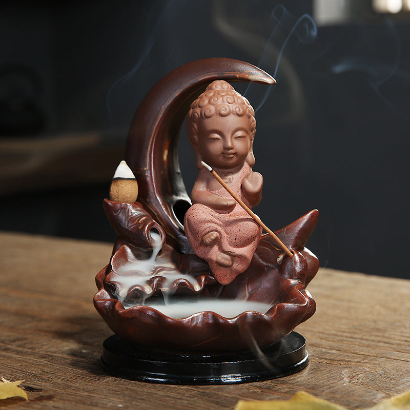 Tathagata (Enlightened One)  Incense Burner Agarwood