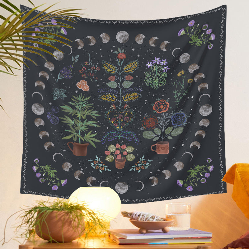 Moon Phase Tapestry Tarot Tapestry Ins Tapestry