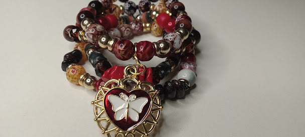 The Moth and The Flame Bracelet Stack