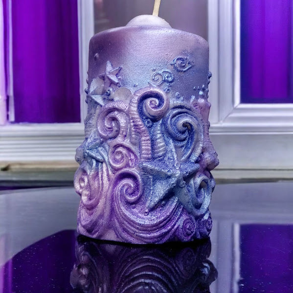 Midnight Ocean Jo Malone Water Lilly and Jasmine Scented Ocean Shaped Candle