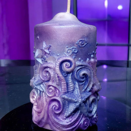 Midnight Ocean Jo Malone Water Lilly and Jasmine Scented Ocean Shaped Candle