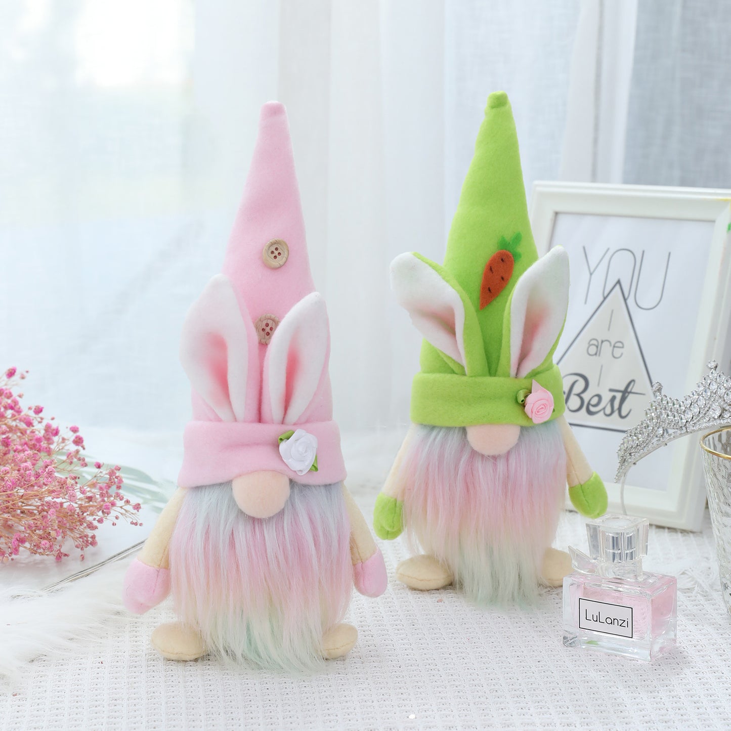 Easter Pastel Rabbit Gnome Plush Dolls