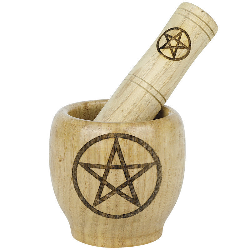 Wooden Masher Mashing Medicine Pot Altar Ornament