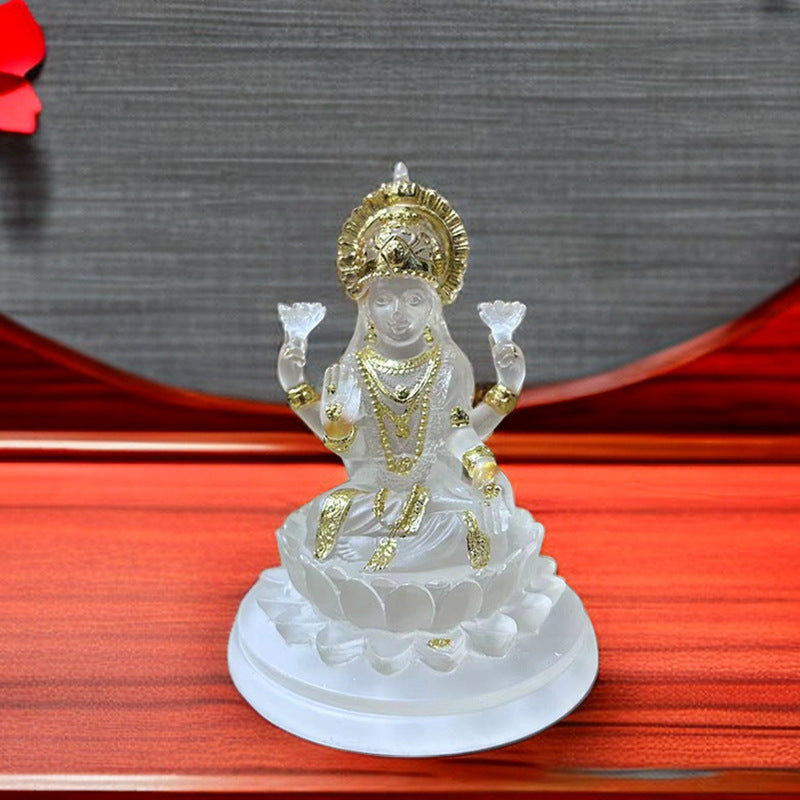 Lakshmi Ma Goddess Resin Miniature Altar Statue