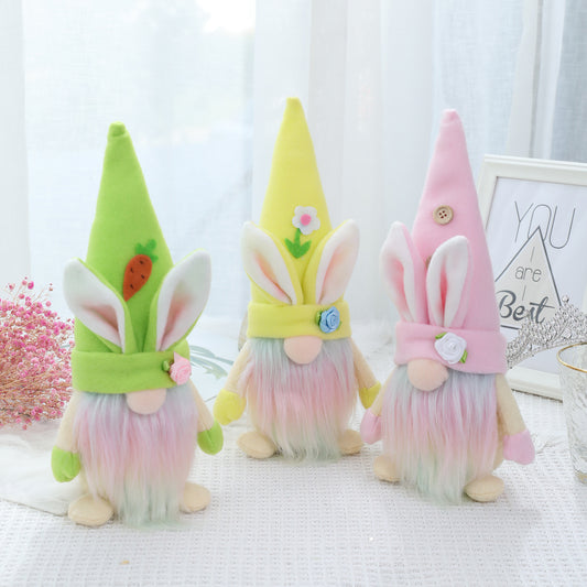 Easter Pastel Rabbit Gnome Plush Dolls