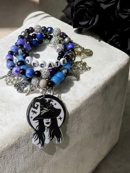 Hecate (Hekate) Beaded Charm Bracelet