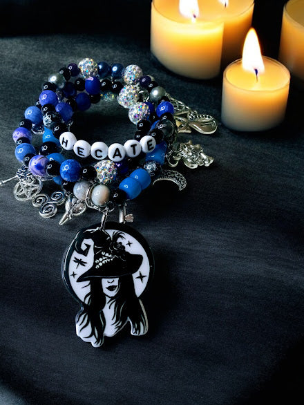 Hecate (Hekate) Beaded Charm Bracelet