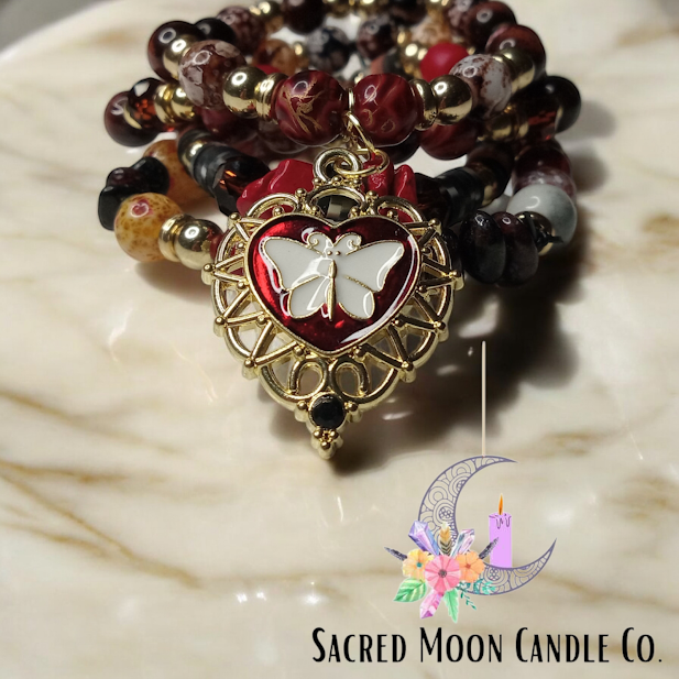 The Moth and The Flame Bracelet Stack