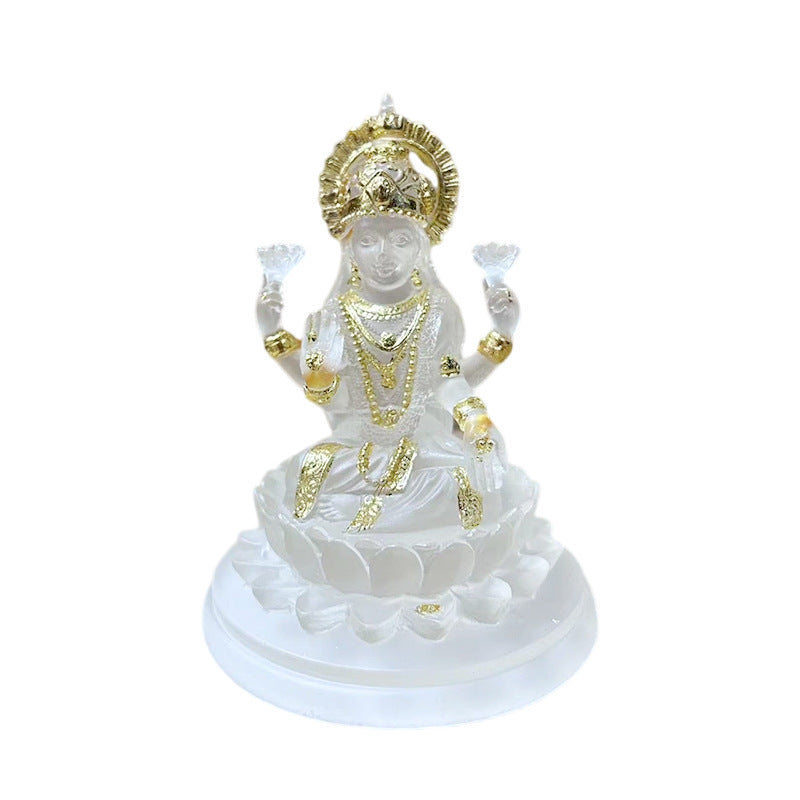 Lakshmi Ma Goddess Resin Miniature Altar Statue