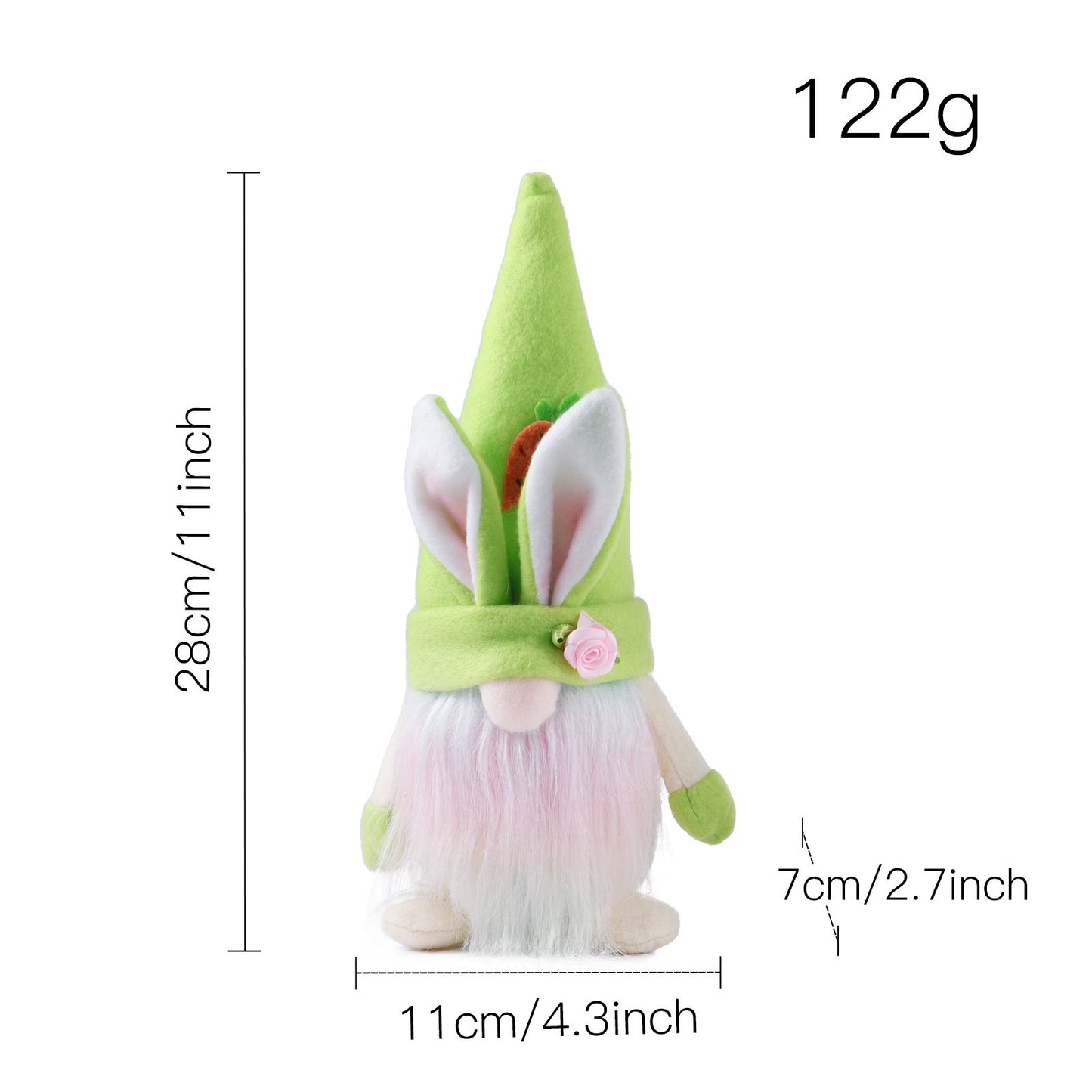 Easter Pastel Rabbit Gnome Plush Dolls