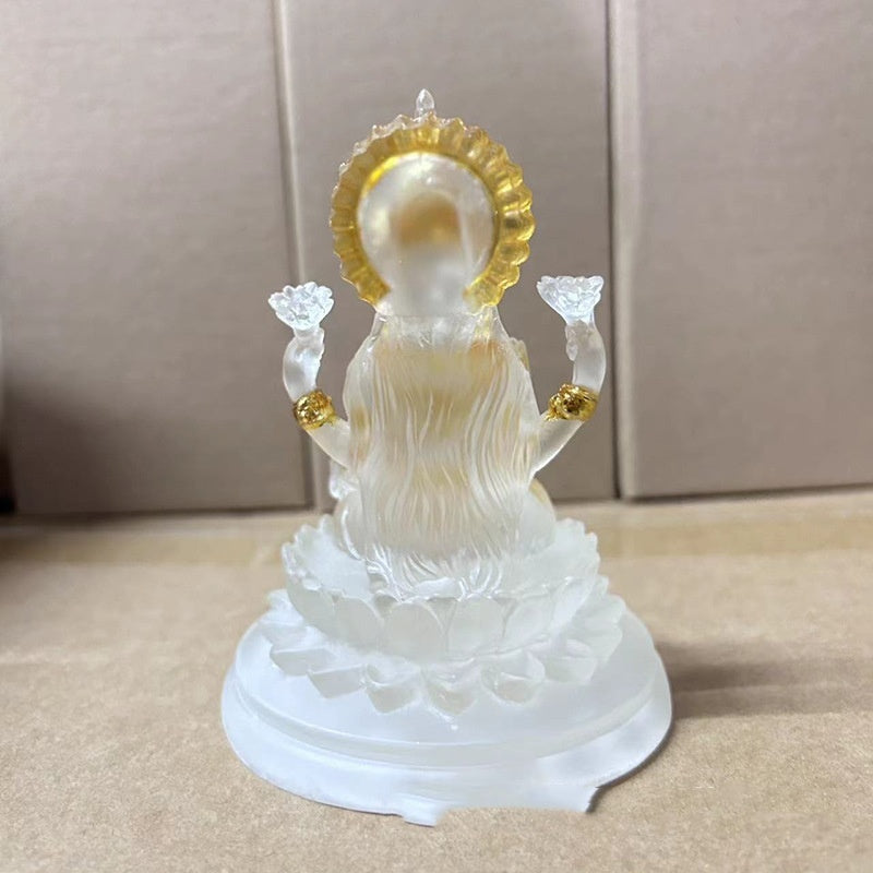 Lakshmi Ma Goddess Resin Miniature Altar Statue