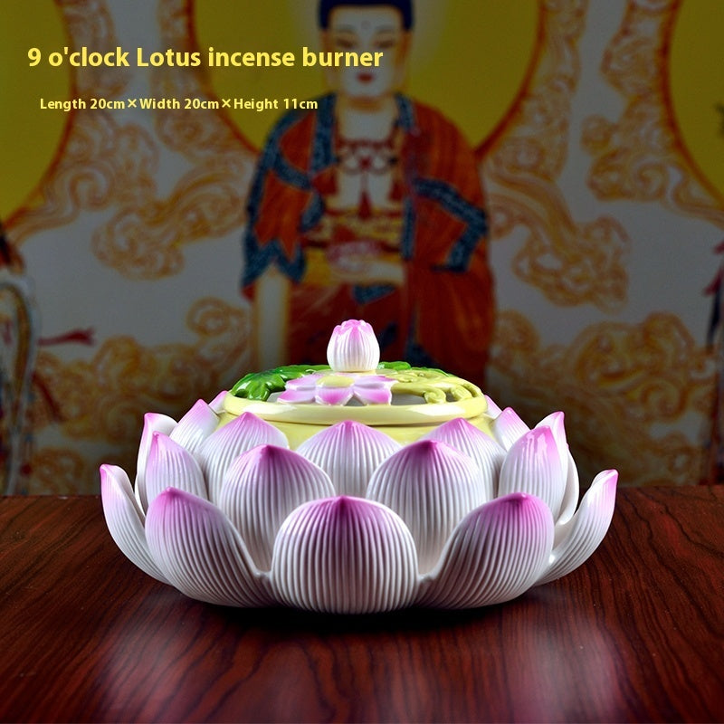 Ceramic Lotus Incense Burner Home Incense Indoor Incense Burner