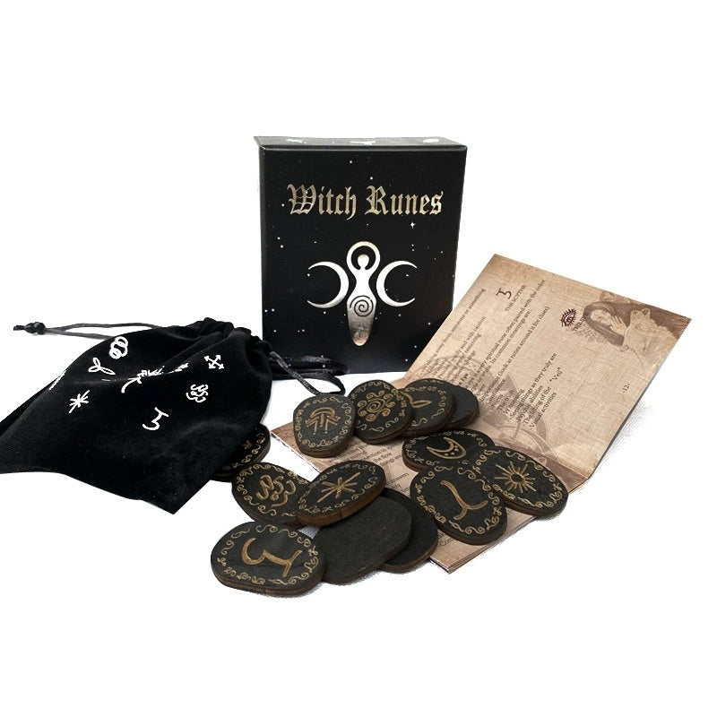 Woodcut Divination Rune Set