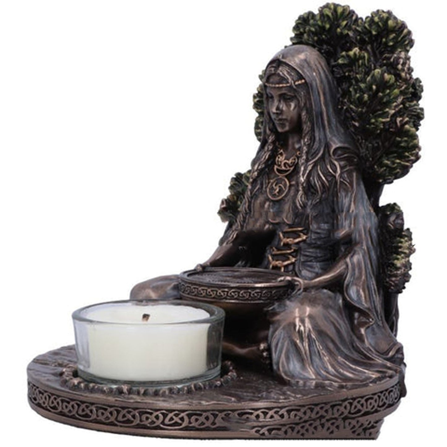 Celtic Goddess Danu Tealight Candle Holder